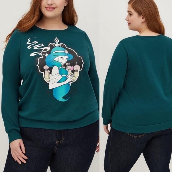 NWT Torrid Disney size 3X Aladdin princess Jasmine sweatshirt